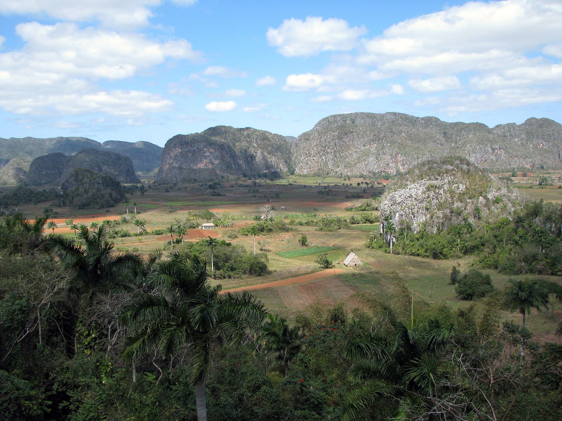 Vallée de Viñales et mogotes à Cuba